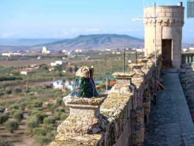 Ci ritroviamo cos� ad affiancare una balaustra in pietra che conserva ancora tracce di colorati vasi di ceramica